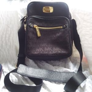 Michael Kors canvas crossbody bag